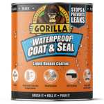 Gorilla Waterproof Patch and Seal Liquid Rubber Coating Black 473ml £12 Free Click and Collect @ Wilko