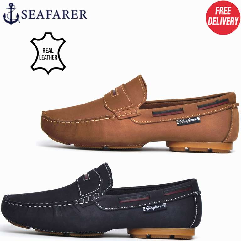 Seafarer Yachtsman Slip-On Leather Mens £16.49 with Code Plus Free Delivery From Express Trainers