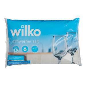 2kg Dishwasher Salt 3 for 2 so £3.50 for three bags + Free click and collect @ Wilko