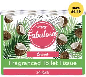 Fabulosa Coconut Fragranced Toilet Roll 24 Pack 3 Ply