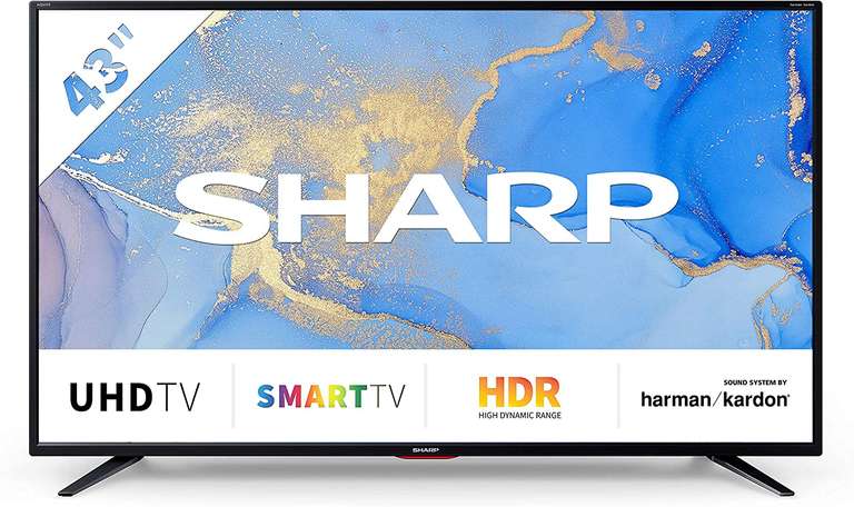 Sharp 4T-C43EH2KF2FB 43 Inch 4K Ultra HD Smart TV HDR10,HLG, 4x HDMI 2.1 (5 Year Warranty) £229.99 Delivered @ Costco (Membership Required)