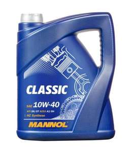 5L Mannol 10W40 Classic Semi-Synthetic Engine Oil API SN/CH-4 ACEA A3/B4 (UK Mainland with exclusions) Sold by carousel_car_parts