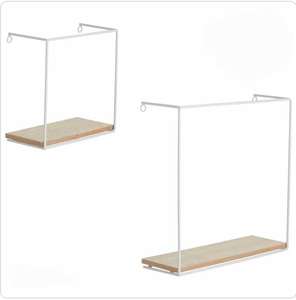 Wilko Set 2 White Cube Shelves now £4.50 + Free Collection (Limited Stores) @ Wilko