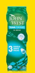 John West Tuna Chunks In Brine 3x 80g £1.50 @ Heron Foods