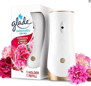 Glade Auto Spray Odour Eliminator , Starter kit & Refill, 269 ml, Cherry & Peony £6 @ Amazon