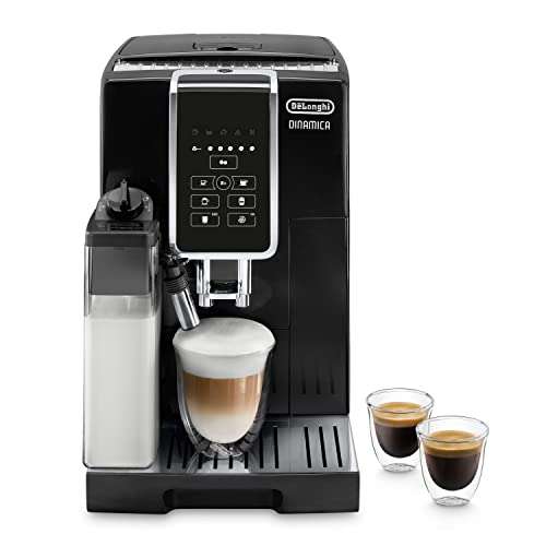 De'Longhi Dinamica ECAM350.50.B Bean to Cup Coffee Machine with One Touch, Automatic Milk & Clean - Black - £379 (£369 New Accounts) @ AO