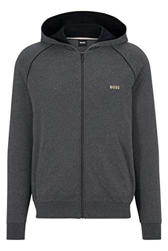 BOSS Mens Mix&Match Jacket H Logo-Embroidered Hooded Loungewear Jacket in Stretch Cotton sizes S-L £32.50 @ Amazon