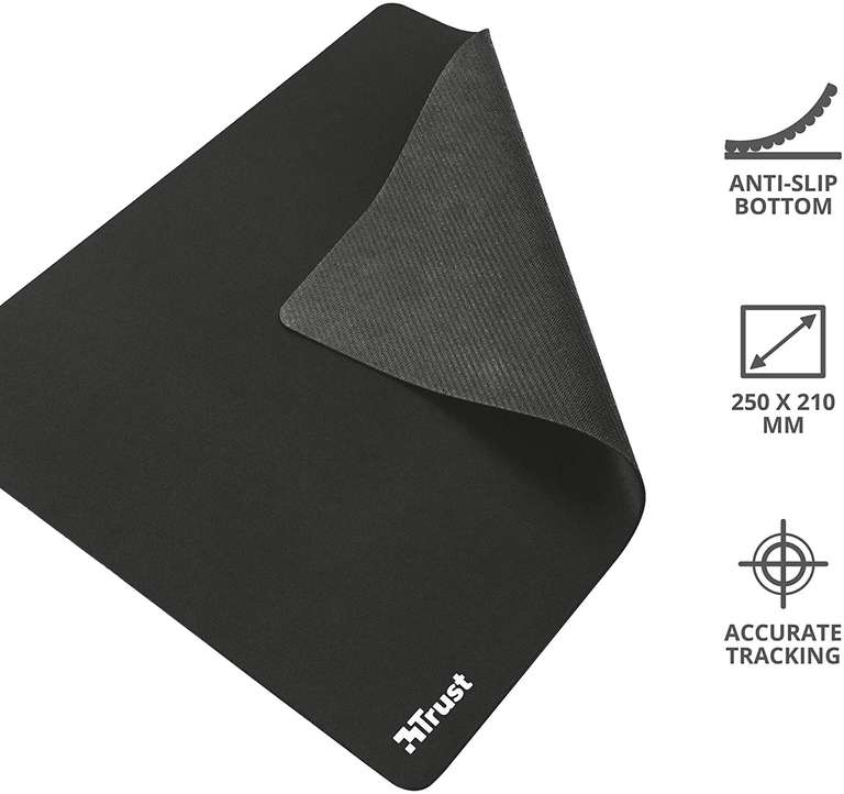 Trust Mouse Pad (250 x 210mm) - Black - £1.25 @ Tesco Fareham