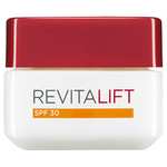 L'Oréal Paris Revitalift Day Cream, Anti-Wrinkle Moisturiser, Day Cream SPF 30, 50 ml (Pack of 1), (£5.64 or £4.77 Sub & Save)