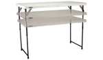 Lifetime 4ft Adjustable Height and Foldable Steel Camping Table - £40 With Click & Collect @ Argos