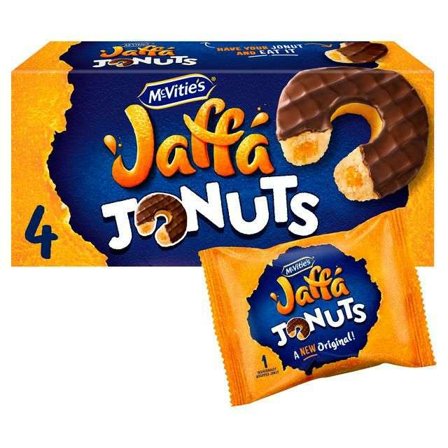 McVitie's Jaffa Cakes Jaffa Jonuts Biscuits x4 @ Sainsbury's via Nectar prices for £1.25
