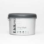 Lickpro Matt Pure Brilliant White Emulsion Vinyl Paint 10L - Click & Collect Only