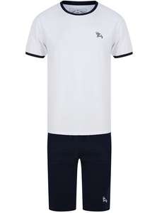 Shorts + T Shirt Cotton Pyjama Lounge Set now £8.99 with Code (+ £2.80 Delivery/ Free if you spend £40) @ Tokyo Laundry