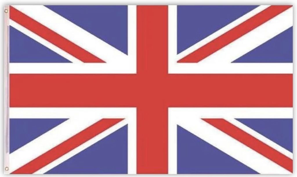 Large Great Britain Flag 5x3 FT - Union Jack Banner with Metal Eyelets - Made in the UK