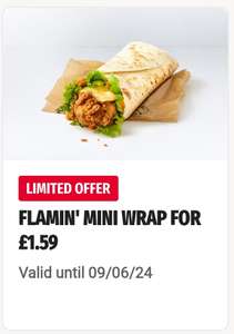 Flamin' Mini Wrap via app