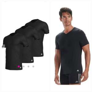 3 x Adidas Active Core Cotton V Neck T Shirt Mens (in black in sizes M and L) ( in white all sizes)
