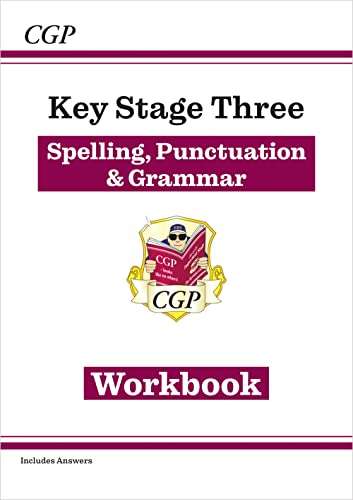 CGP KS3 Spelling, Punctuation & Grammar Workbook (with answers) / GCSE Maths Workbook: Foundation (with answers) - £1.79 @ Amazon