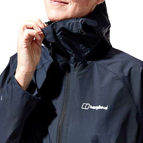 Berghaus Women's Deluge Pro Shell Rain Jacket, Durable, Breathable Coat (Black) - £40 @ Amazon