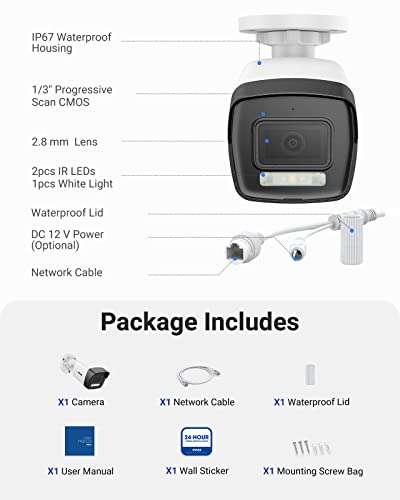 ANNKE AC500 3K PoE CCTV Wired IP Outdoor Camera with Spotlight £35.99 Prime Exclusive @ Amazon/ Zichao Direct