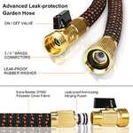 BABADU Garden Hose Pipe Expandable - 50ft with 1/2 and 3/4 Solid Brass Connectors - W/Voucher sold by BaBaDu FBA