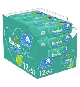 Pampers Fresh Clean Baby Wipes 12 Packs = 624 Wipes £7.67 @ Boots