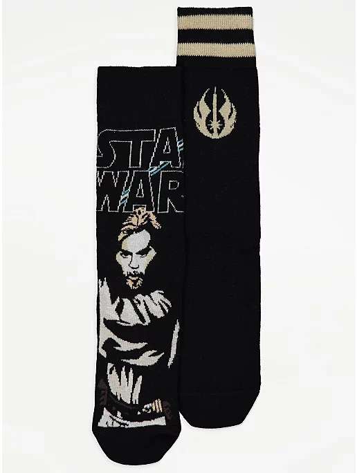 Disney Star Wars Obi Wan Kenobi Ankle Socks 2 Pack (All Sizes): £2 (£1.80 with Asda George Rewards) + Free Click & Collect @ George (Asda)