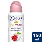 Dove Antiperspirant Deodorant Aerosol Pomegranate 150ml: 85p + Free Order & Collect @ Superdrug