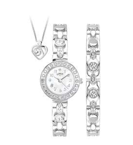 Limit Ladies' Silver Bracelet, Pendant and Watch Set @ £29.99 Argos + Free Click & Collect
