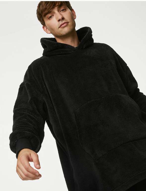 Fleece Supersoft Oversized Hoodie, M&S Collection