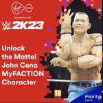 Lockercode for Mattel action figure John Cena - In Game WWE 2K23 Myfaction (02 priority)