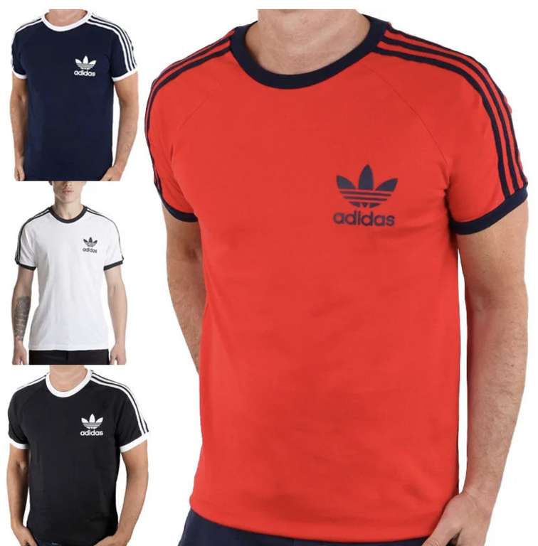 Adidas Originals Mens T Shirts Trefoil Logo California Retro Design Casual Tee £15.99 @ ebay / topbrandoutlet-ltd