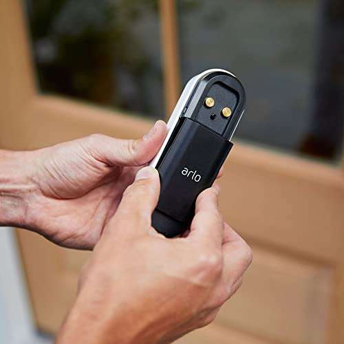Arlo Certified Accessories | Rechargeable Battery, Designed for Arlo Essential Wireless Video Doorbell Only, VMA2400, Black