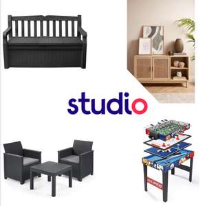 Studio up to 70% off + Extra 30% off with code (includes Keter, X Rocker, Furniture, bikes & Toys)