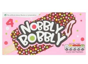 Nobbly Bobbly Strawberry & Chocolate Ice Cream 4 Pack 240ml