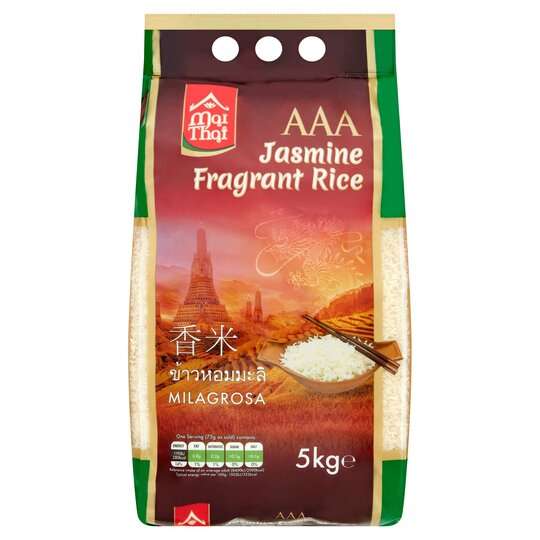 Mai Thai AAA Jasmine Fragrant Rice 5kg - Clubcard Price