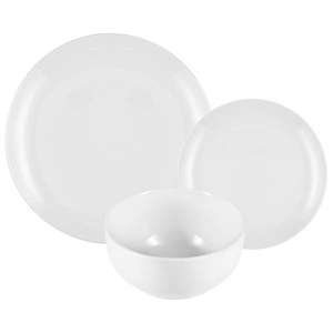 Prep & Cook 12 Piece Dinnerware Set - Porcelain White free click and collect