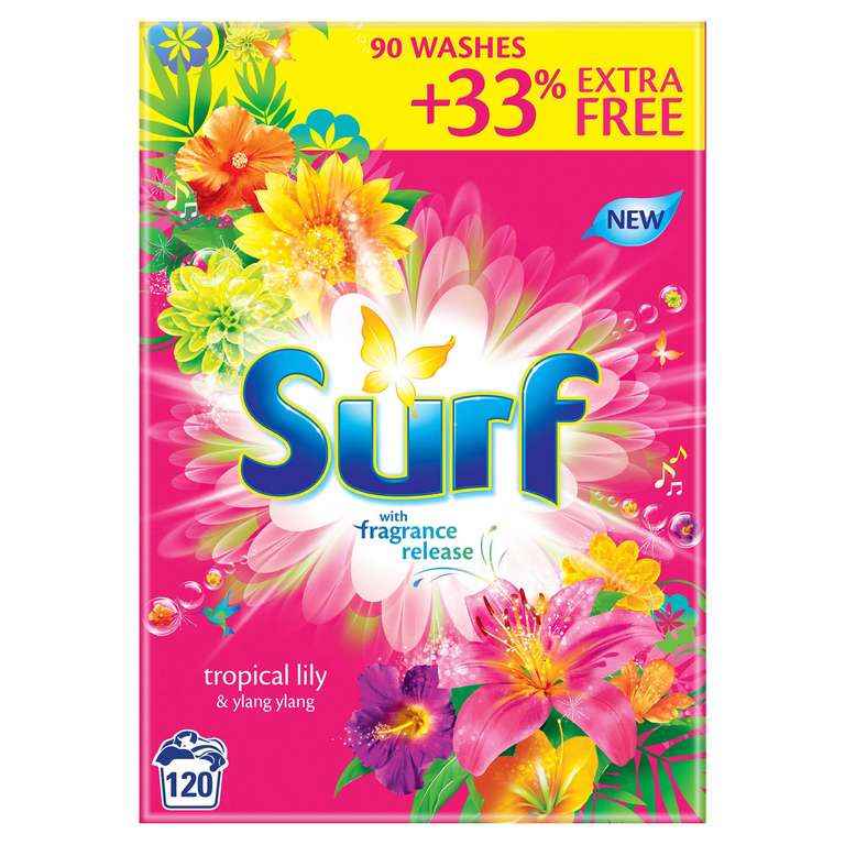 Surf Tropical Lily Washing Powder 120 Wash 8.4kg - £4.20 instore @ Asda, Bournemouth (St. Pauls)
