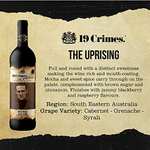 19 Crimes The Uprising Red Wine, 75cl £8 (Usually dispatched within 1 to 2 months) Save also 25% off 6 bottles £36.00 for 6 bottles @ Amazon