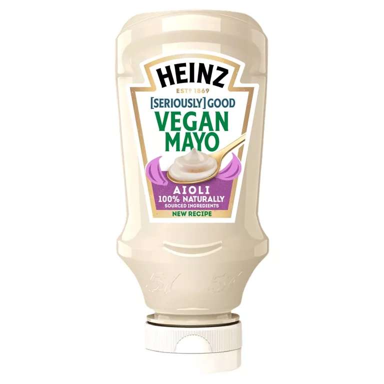 Heinz vegan mayo aioli 29p @ Bedford Farmfoods