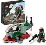 LEGO 75344 Star Wars Boba Fett's Starship Microfighter, Buildable Toy Vehicle with Adjustable Wings and Flick Shooters £7 at Amazon