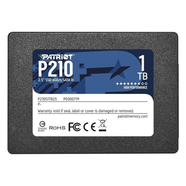 Patriot P210 1TB 2.5" SATA III SSD with code sold by Ebuyer Express Shop