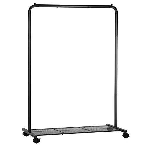 SONGMICS Clothes Rack on Wheels, Single-Rail Metal Garment Rack £25.27 with voucher @ Dispatches from Amazon Sold by Songmics