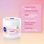 Nivea Family Care Sensitive Moisturising Cream (450ml) - £4.05 / £3.65 or less with Subscribe & Save @ Amazon