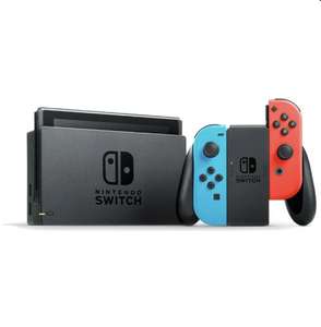 Refurbished Nintendo Switch Console V2 2019 - Neon Blue/Red Controllers - w/Code , Sold By music magpie