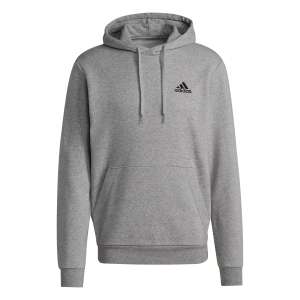 Adidas Grey Hoodie, Heather Grey, Size M