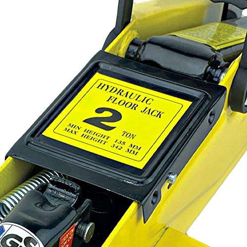 AA 2 TONNE TROLLEY JACK AA3282 Lifting Range - For Cars/Vehicles - TUV/GS Approved - £34.69 @ Amazon