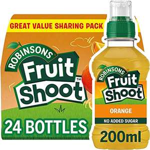 Robinsons Fruit Shoot Orange / Apple & Blackcurrant 24 x 200ml PET bottles (£5.30 subscribe and save - as low as £4.13)