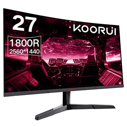 Koorui QHD Curved 27 inch Monitor - £169.99 @ Amazon