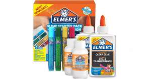 Elmer’s Glue Slime Starter Kit with Clear PVA Glue, Glitter Glue Pens & Magical Liquid Slime Activator Solution - Washable & Kid Friendly