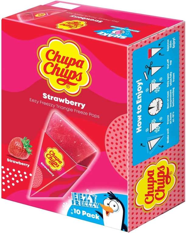 Chupa Chups Strawberry Triangle Freeze Pops - 99p instore @ Farmfoods, Huddersfield